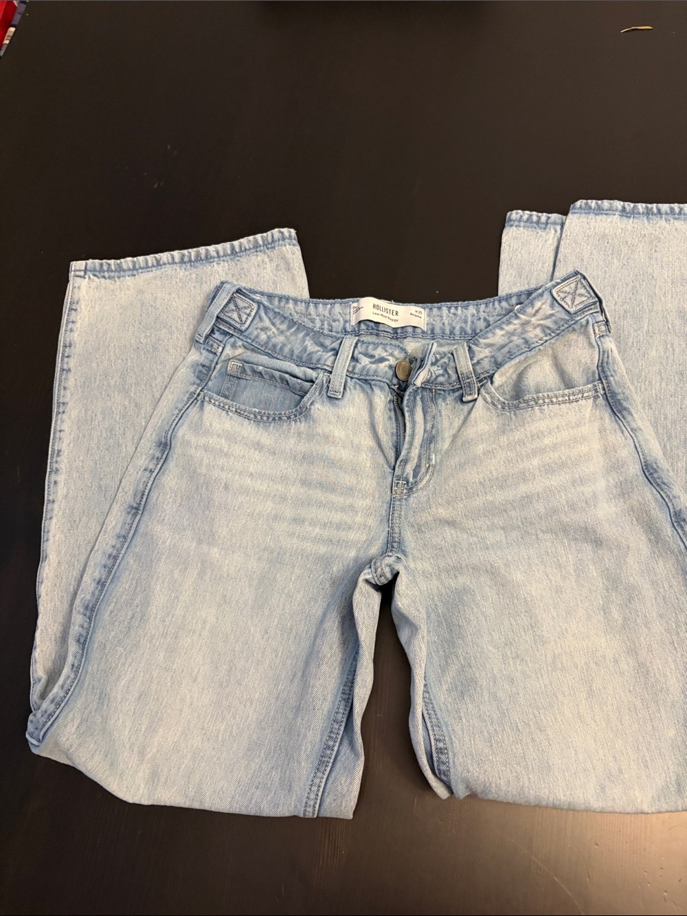 Hollister Light Blue Straight-Leg Women's Jeans